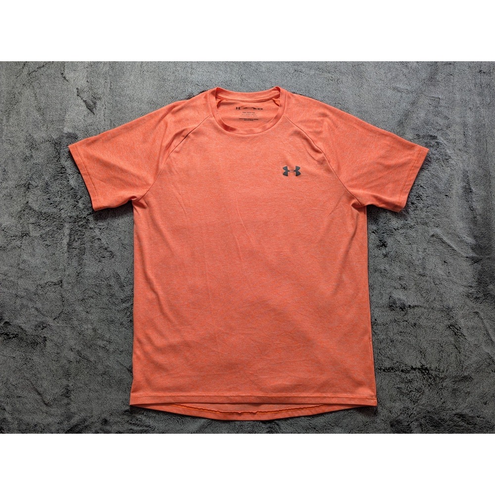 Under Armour The Tech Tee Short Sleeve Men's Size Medium Orange